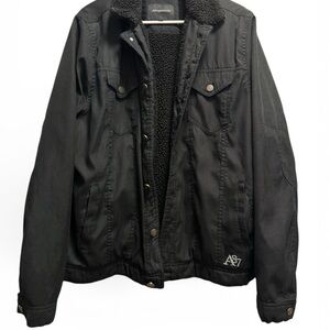 Aeropostale AS7 Black Bomber Jacket